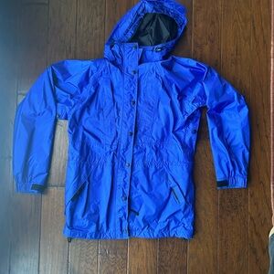 REI Men's Electric Blue Raincoat (flawed)